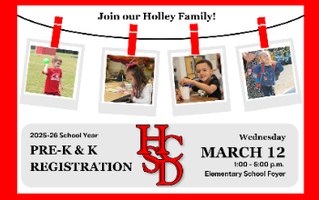 Pre-K & K Registration on March 12