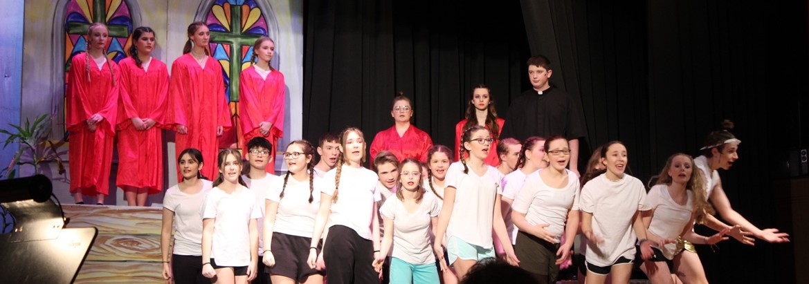 group of students in musical