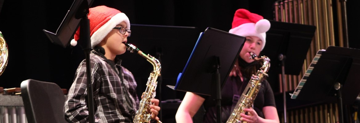 students playing instruments